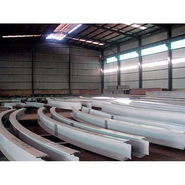 Arch Roof Steel Structure Warehouse with Rock Wool Insulation