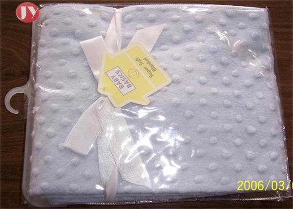Uper Soft Breathable Baby Wrap Blanket , Baby Swaddle Blankets 2-Ply Warm Minky Dot For Winter
