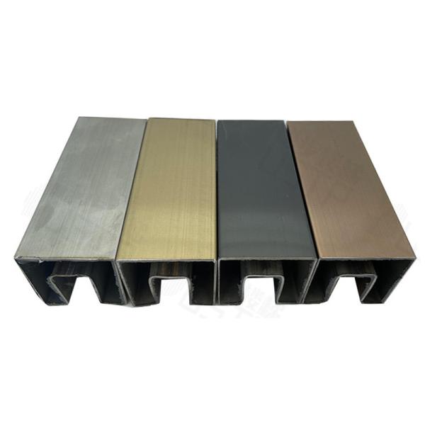 Railing Aluminum Handrail Profile Frameless U - Shaped Floor Card Slot 6060