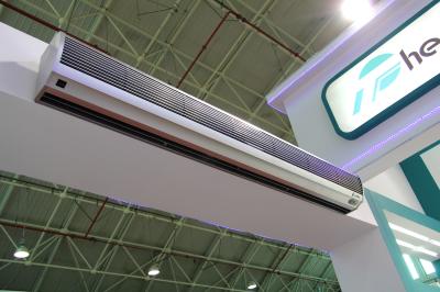 Anúncio publicitário de poupança de energia cortina de ar do estojo compacto de 72 polegadas com único refrigerar