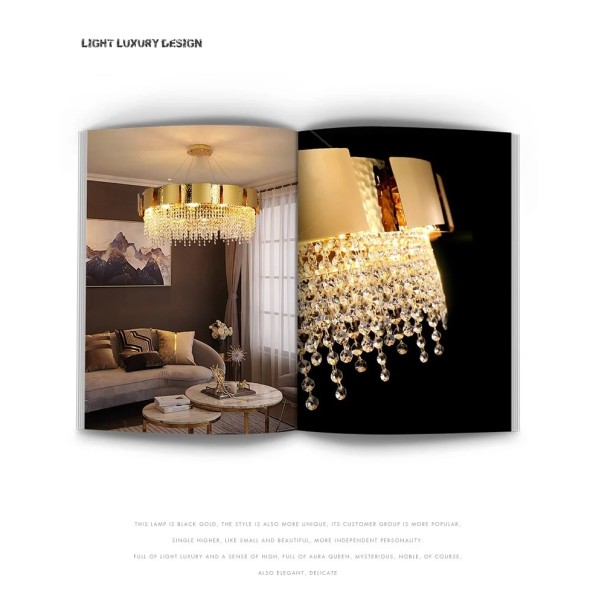 Postmodern Living Room Decoration Dining Lamps Luxury Crystal Chandelier (WH-CY-268)