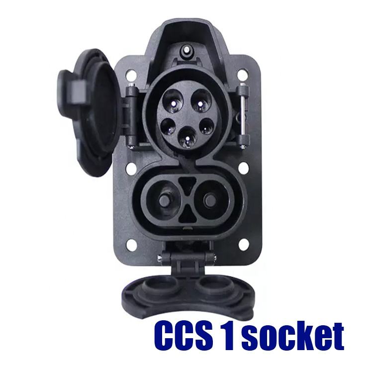 CCS 1 Dc Разъем для быстрой зарядки Адаптер гнезда US 200A CCS Inlet Dc EV Зарядное устройство Аксессуары