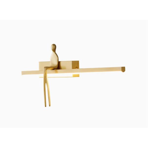 Copper wall lamp bedroom bedside creative background wall lamp Italian designer art figure shape decorative wall lamp