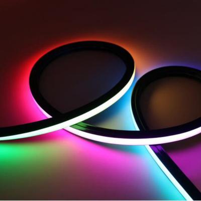 Decoração 1616 flexível de néon da casa do silicone 24V da luz de tira do diodo emissor de luz do RGB 12W