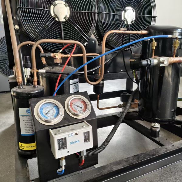 5HP Bitzer Compressor Air Cooled Condensing Unit | High Performance 2-Fan for Cold Storage & Refrigeration