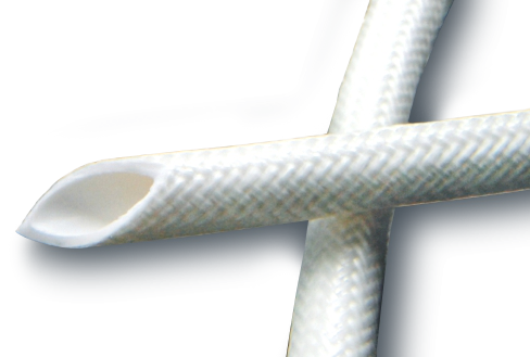 8mm Silicone Fiberglass Sleeve Brown Red Braided Coated