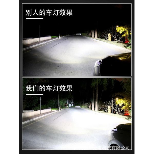 Dual LED EYE Lens Motorcycle Headlights H4 6000LM Waterproof High Low Beam