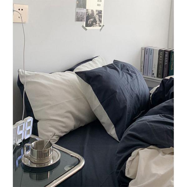 Pequeña cama de algodón fresco sábanas colcha cubierta doble hechizo ropa de cama de moda conjunto de cuatro piezas