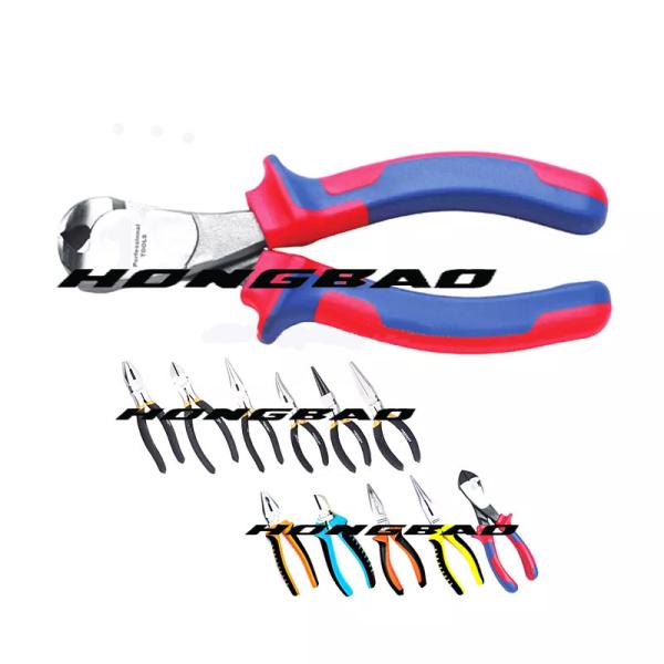 7 8 Precision Long Nose Pliers 200mm 170mm 160mm Straight Side Cutter Stripping Crimp Soft Handle