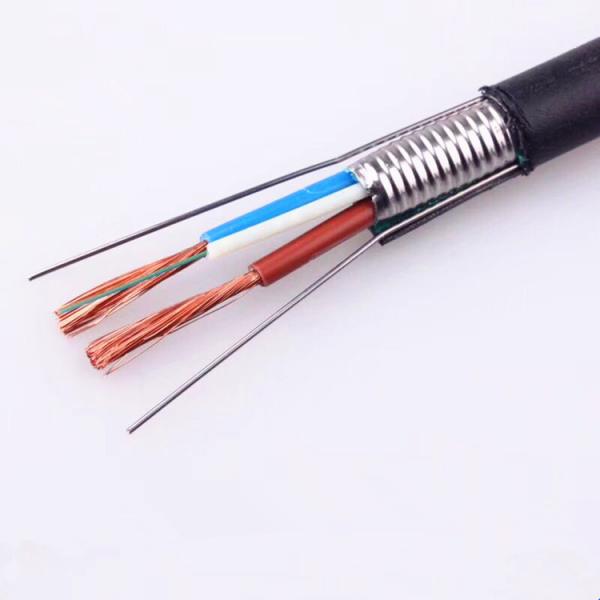 OPLC Photoelectric Composite Hybrid Cable 4 Core Fiber Optic Cable With Copper Wire