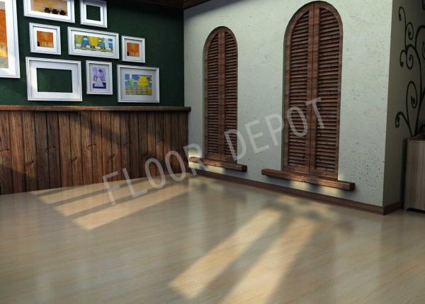 Wood HDF Laminate Flooring E1 Oak Color Waxed 1215X197X8MM Click System