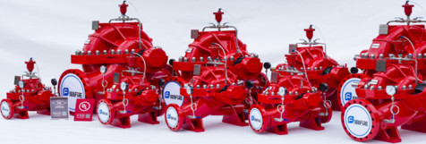 Пожарный насос всасывания конца UL FM NFPA 20 для школ, офисных зданий 45.4M3/H система 98 m противопожарная