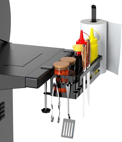 Montador de pinças 28/36 Grill Griddle Caddy com porta-toalhas de papel