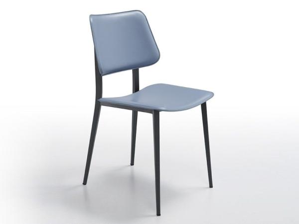 JOE S M CU Luxury Dining Chairs / Lacquered Metal Base Restaurant Dining Chairs