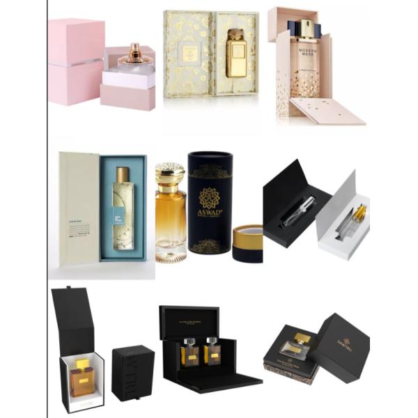 100ml Bottle Woman Perfume Gift Boxes Recycled Kraft Box Packaging