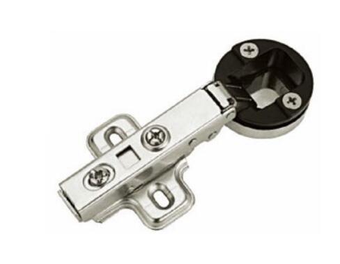 Full Overlay Hydraulic Glass Cabinet Door Hinges Self Closing 105 Degree 35 Cup