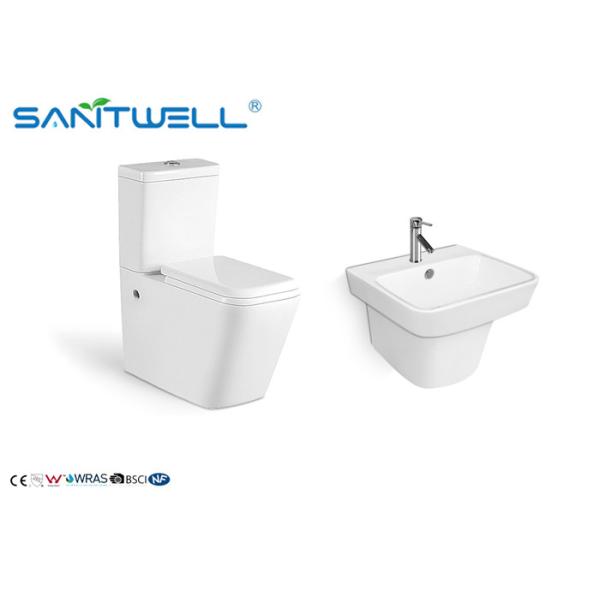 Cistern Compact Stand Ceramic Toilet American Standard SWC1021 665 * 345 * 830 Mm