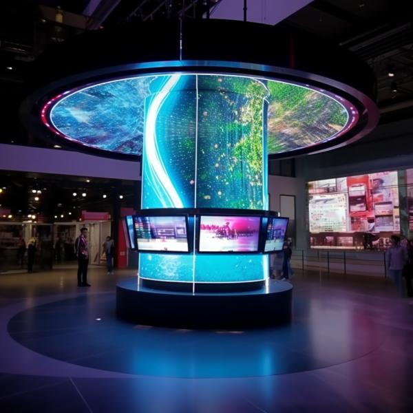 Внутренний изогнутый светодиодный экран IP65 Creative LED Display ISO9001