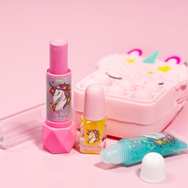 Sparkle And Play Kids Makeup Kit Portable Travel Friendly Non Toxic