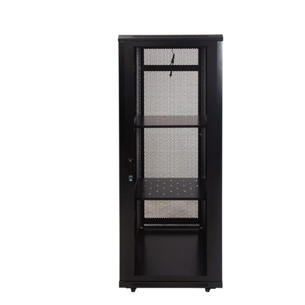 600*600*2000 Size 19 Inch Toughened Glass Door Rack Server with 1.5mm Installation Beam