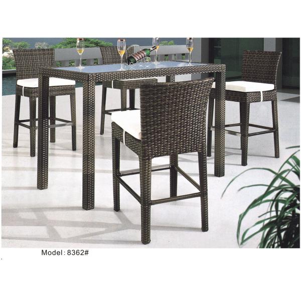 Outdoor rattan wine bar set-8362