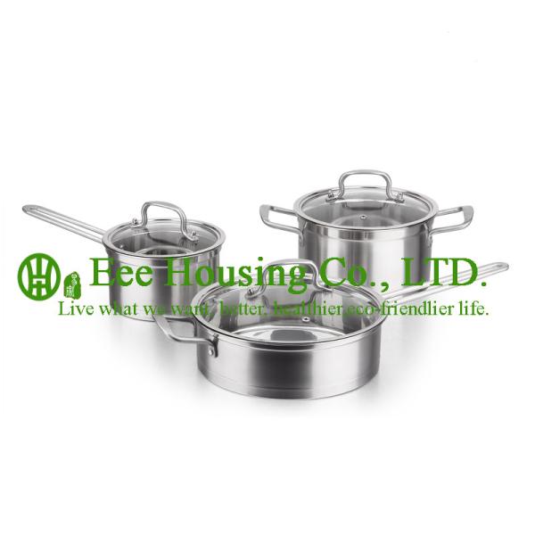 cookware with stainless steel manufactuer in China, kitchenware for sale, fry pan, woks,soup pot,milk pot for kitchen