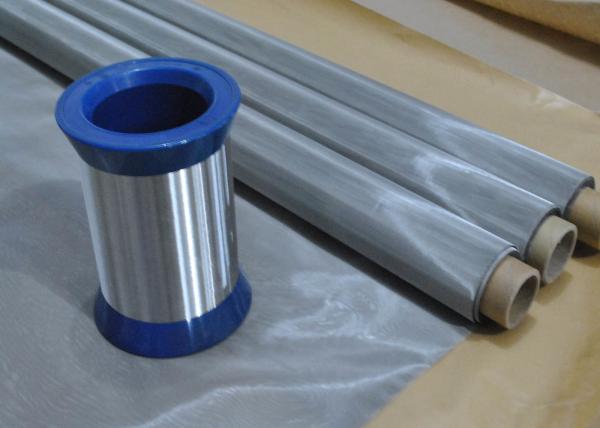 100% Polyester 140 Micron Screen Stainless Steel Mesh Fabric High Air Permeability