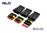 Pin eléctrico impermeable de baja fricción del Pin 3 de los conectores 2 del enchufe PA66