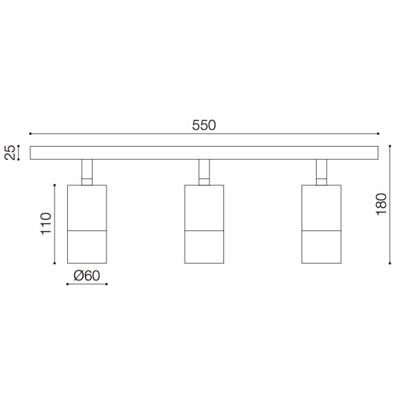 2 Heads 3 Heads 4 Heads LED Down Light Fixtures , GU10 Exterior Lights IP54 Rated