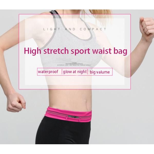 Outdoor running sports ultra-thin invisible mobile phone multi-functional fitness waterproof high stretch belt waist bag