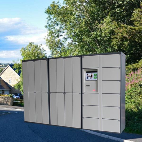 18 Doors / 40 Doors Dry Cleaning Lockers , Laundry Room Lockers API Connector