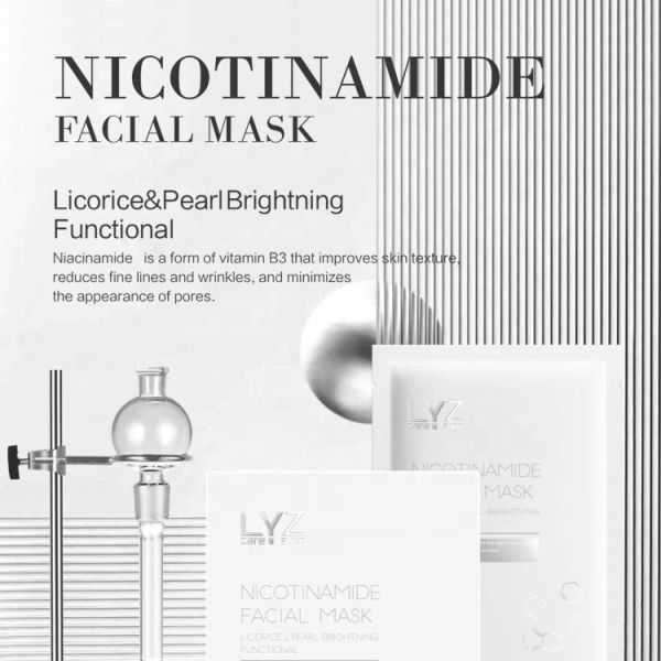 LYZ Skincare Customized Whitening Brightening Anti-Aging Anti-Wrinkle Face Mask Ordinary Niacinamide Serum for Beauty Salon Use