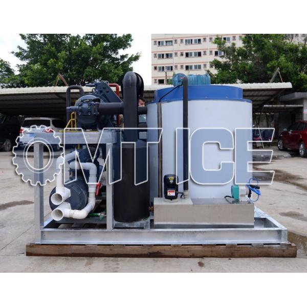8ton Flake Ice Maker Machine For Fishes Storage with Compressor Bitzer