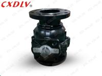 Carbon Steel A216WCB Flanged Ball Valve With RPTFE Seat For Waste Water Treatment