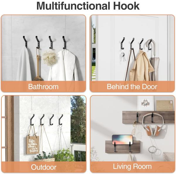 Кухонные настенные крючки для пальто тяжелая стойка для пальто для стены двойные крючки для пальто вешалка