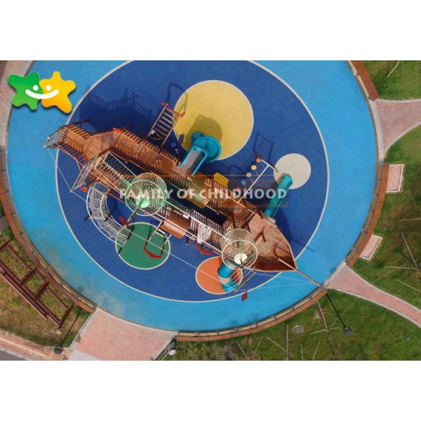 Пиратский корабль оборудования спортивной площадки уникальных детей на открытом воздухе сформированный для меньшего Титкес