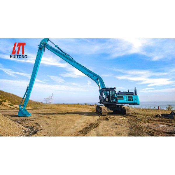24M Heavy Duty Long Reach Boom And Arm Dredging Extended Arm For 74 Ton Large Mining Excavator Fit CAT374GC EC750E PC750 SY750H XE750GK PRO For River Dredging Reservoir Reclamation Deep Foundation