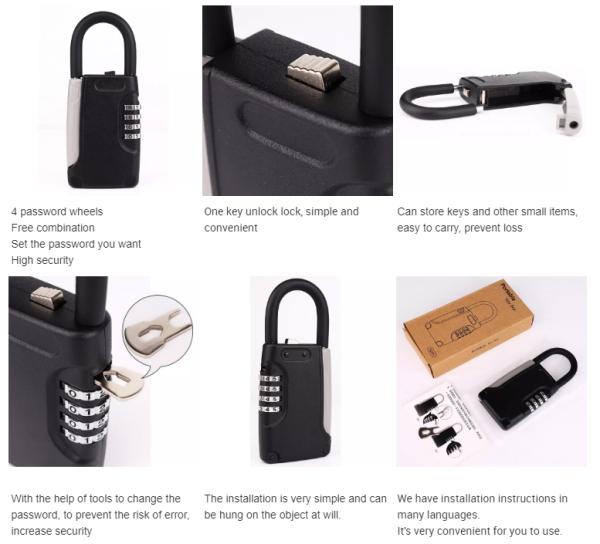 Rarlux G5 Hot Selling Outdoor Security Password Lock Aluminum Alloy Safe Box Storage High Quality
