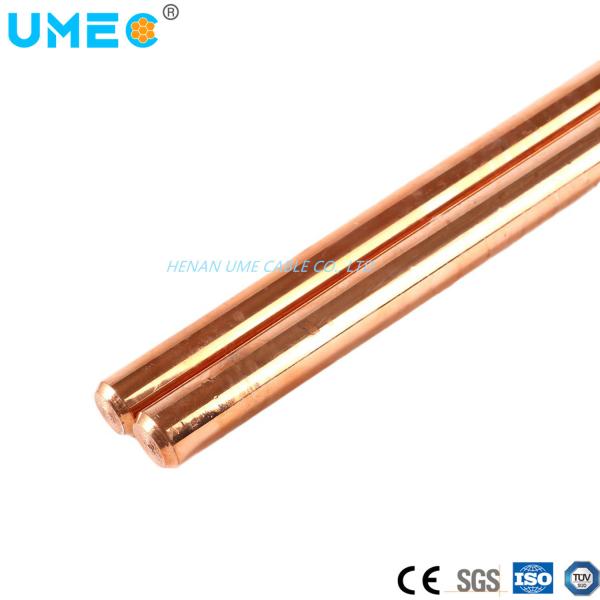 Bare Copper Layer Thickness 0.254mm Lightning Protection Grounding Rod