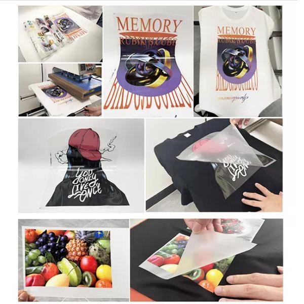 30cm 60cm PET Film For Heat Transfer Printing , 100cm DTF PET Transfer Film
