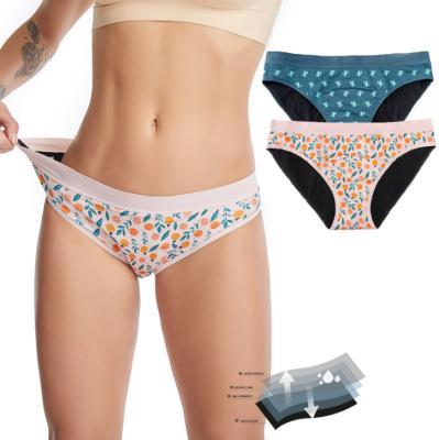 Sustainable Period Panties For Teenagers Cotton Breathable High Absorbent 4 Layers