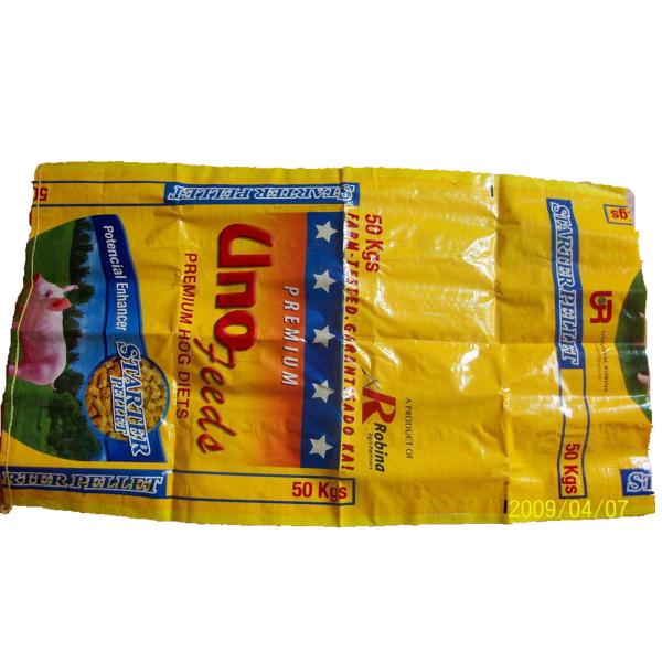 Thick Woven Polypropylene Feed Bags 50lb Lightweight