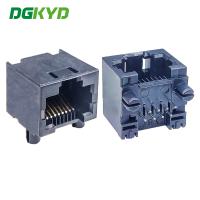 DGKYD561188IWA2DB4 RJ45 connecteur Ethernet en plastique sans lumière 8P8C interface de communication noire PA66