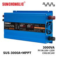 Inversor de energía solar de 3000W con salida de onda sinusoidal modificada de MPPT DC a AC 12V a 220V