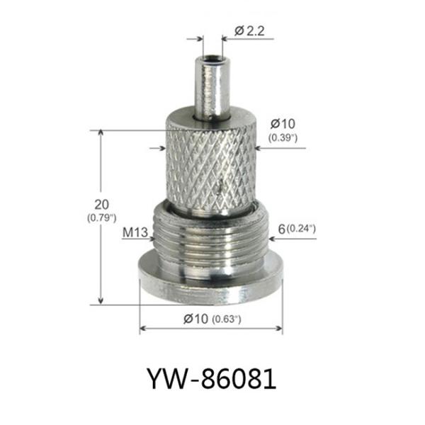 OEM Brass Wire Gripper With M6*20 Thread Nickel / Chrome surface YW86078