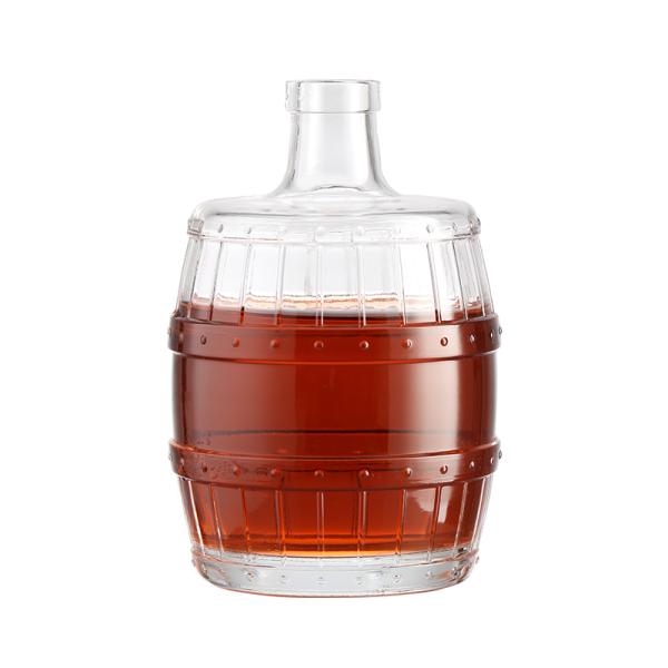 Clear Glass Large Round Bottles 500ml 1000ml 1500ml for Wine Whiskey Vodka Industrial