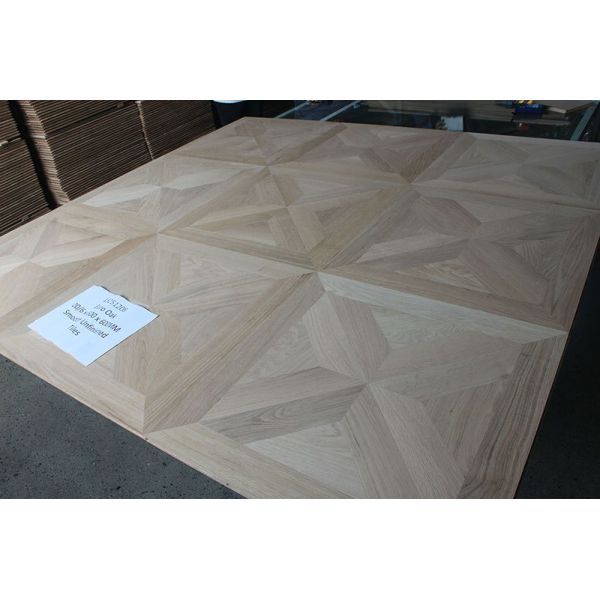 Parquet Oak Flooring Tiles, Unfinished, No Bevel, 600 x 600 x 20/6mm
