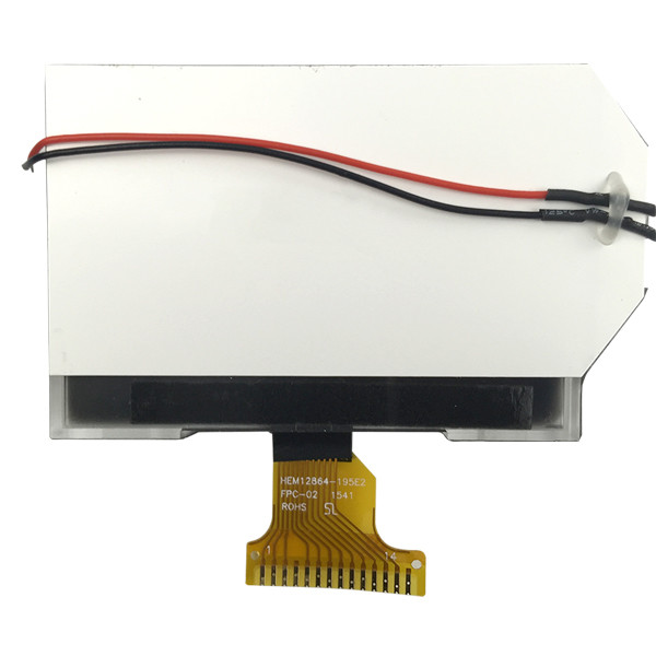 График LCD STN желтый зеленый Monochrome показывает 128x64 положительное 3.3V SPI