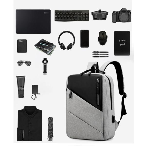 Reflective Travel Laptop Backpack For University Students 15 Inch With USB ISO