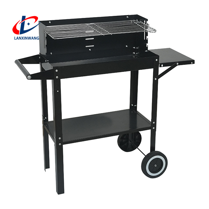 Wheeled Custom Barbecue Grill for Backyard Barbecues / Mobile Cooking